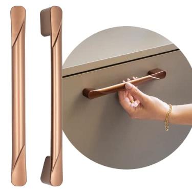 Imagem de Puxador Para Portas De Armário Gaveta Quadrado Goot 192mm (Cobre Fosco)