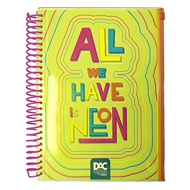 Imagem de Dac 3368 Caderno Universitário, Amarelo, 10 Matérias com Malote Zip - Color Bubble