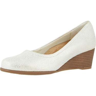 Imagem de Trotters Winnie Pump feminino, Branco/dourado, 11 Narrow