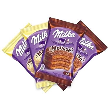 Imagem de Alfajor Millka Mousse Clasico Importado Mix 2 Sabores Cx/ 4un