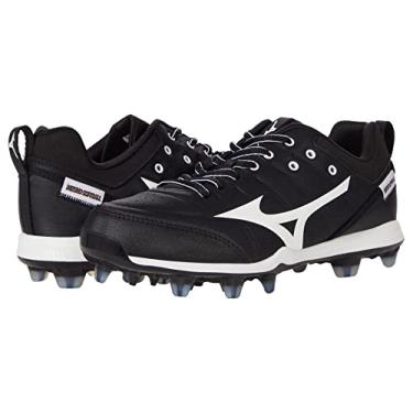 Imagem de Mizuno Chuteira de softbol masculina 9-spike 9 Spike Advanced Finch Elite 5 feminina moldada em TPU, preto/branco, 35 BR