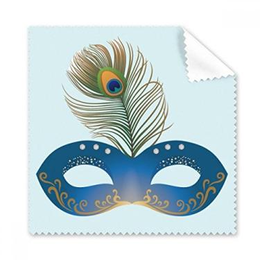 Imagem de Pano de limpeza de tela de telefone com pano de limpeza Feliz Carnaval de Veneza, cabeça azul, 5 peças