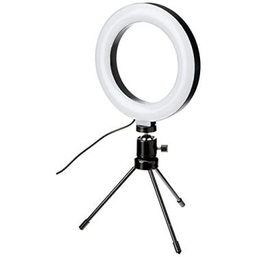 Imagem de Ring Light - Clip de Led - Iluminação - Sessões Fotográficas - Maquiagem - Iluminador com 15 cm - Tripé com 14 cm - Controle de Temperatura da Luz