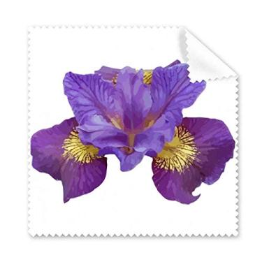 Imagem de Pano de limpeza de plantas orquídeas roxo flor tela de telefone limpador de óculos 5 peças