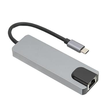 Imagem de Hub USB C, Hub USB Multiporta para PC Laptop Tablet Hub USB Multiporta Gigabit Ethernet