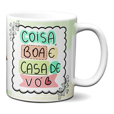 Imagem de Caneca Dia Dos Avós Coisa Boa É Casa de Vó Saudade (Branca)