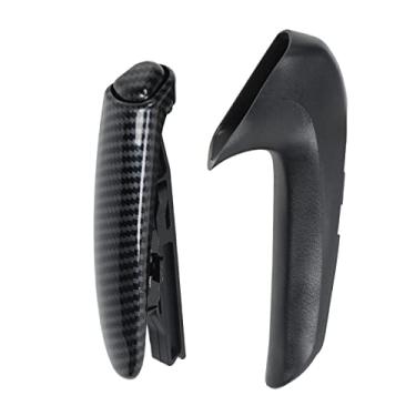 Imagem de Protetor de freio de mão alça de carro manopla de freio protetor de manga de estacionamento protetor com capa de padrão de fibra de carbono para 2006 2007 2008 2009 2010 2011