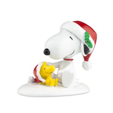 Imagem de Department 56 Peanuts Village - Estatueta do Snoopy e Woodstock