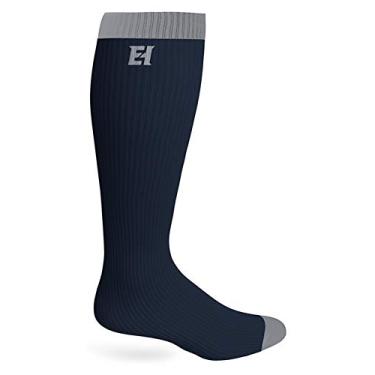 Imagem de Elite Hockey, série Pro-Liner Tubo/Joelho, com Coolmax e Lycra, 1 par (escolha de cor/tamanho), Azul marino, Adult, Skate Size 5-13