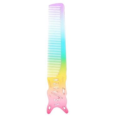 Imagem de Pente de cabelo, pente de cabelo profissional com dentes finos e largos pente de barbeiro de fibra de carbono preto pente de corte de pentear pente de cabeleireiro para todos os tipos de cabelo (12)