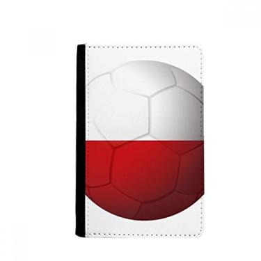 Imagem de Porta-passaporte de futebol da bandeira nacional da Polônia Notecase Burse carteira capa porta-cartão, Multicolor