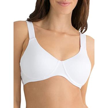 Imagem de Fruit of the Loom Sutiã feminino antigravidade sem aro, Branco, 36DD