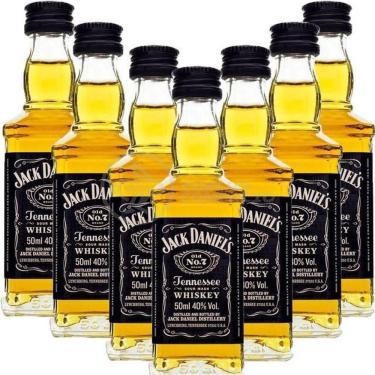 Imagem de Kit 7 Miniatura Whisky Uísque Jack Daniels Nº7 Original 50ml