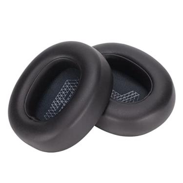 Imagem de Almofadas Auriculares de Substituição, Espuma de Memória Profissional Almofadas Auriculares de Substituição Almofada Auricular Resistente de Alta Elasticidade (Preto)