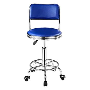 Imagem de cadeira de escritório Cadeira de mesa Cadeira giratória Elevador Mesa de trabalho Encosto acolchoado Assento Altura ajustável Cadeira de trabalho Cadeira (cor: azul) needed