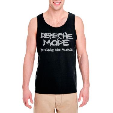 Imagem de Camiseta Regata Depeche Mode rock new wave anos 80, exclusiva, unissex