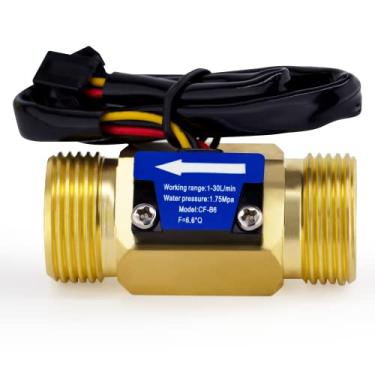 Imagem de DIGITEN G3/4" Interruptor Do Medidor De Fluxo De Água Hall De Rosca Macho Contador 1-30L/Min