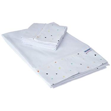 Imagem de Biramar Baby Lençol Para Carrinho 3 Peças Malha Cordão New York Mini Triangulo Colorido Colorido