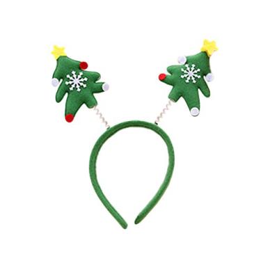 Imagem de Bandanas de Natal Bestgift para decoração de cabelo, árvore de Natal verde, 30 cm