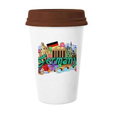 Imagem de Novo Castelo de Pedra de Cisne Cerveja Alemanha Graffiti Caneca de Café Copo de Cerâmica