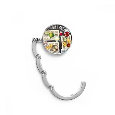 Imagem de Gancho de mesa Gourmet Bar Sopa, limonada, fecho decorativo, gancho dobrável