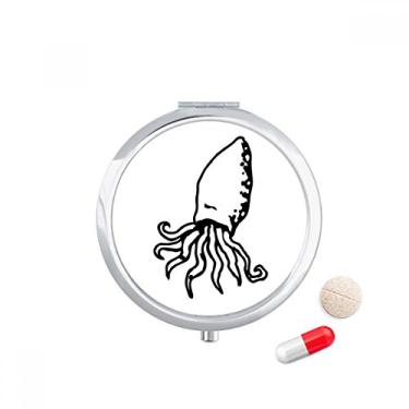 Imagem de Octopus Marine Life Caixa de armazenamento de remédios com ilustração de desenho animado