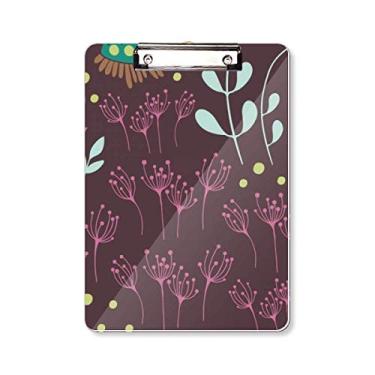 Imagem de Pasta de prancheta de tinta de planta escura A4