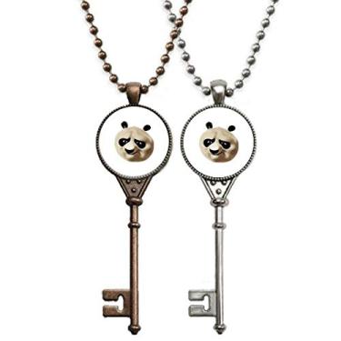 Imagem de OFFbb-USA Pingente de gato grande panda China Animal adorável chaveiro pingente joia decoração de casal