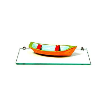 Imagem de Porta Shampoo Reto em Vidro Incolor Lapidado - Aquabox - 40cmx14cmx10mm