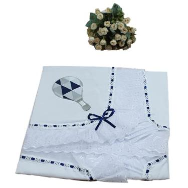 Imagem de Manta Infantil para Bebê com Lasie 100% Algodão - Balão Azul Marinho