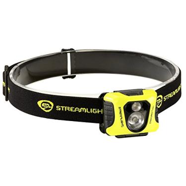 Imagem de Streamlight 61421 Farol Enduro Pro com pilhas alcalinas, faixa de cabeça branca/vermelha LEDs caixa amarela