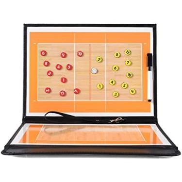 Imagem de Prancheta De Estratégia Tática, Placa De Estratégia De Treinamento, Placa Tática Para Treinadores Dobráveis ​​placa De Vôlei Colorida Placa De Treinador De PVC Placa De Pontuação De Treinador De V