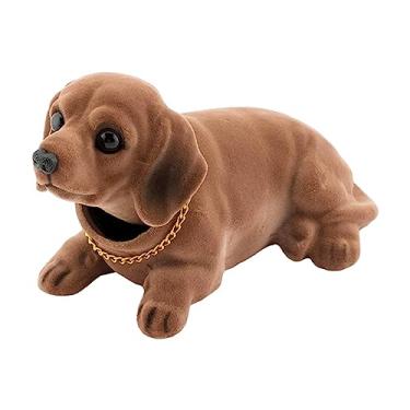 Imagem de Gralara s de carro para cachorro com cabeça balançando, brinquedos para s de painel de carro, de mesa para decoração de interiores de, estilo H