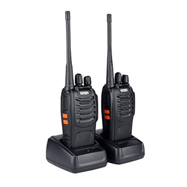 Imagem de Haiz Kit 2 Rádios Comunicador Profissional UHF 16 Canais HZ-888S