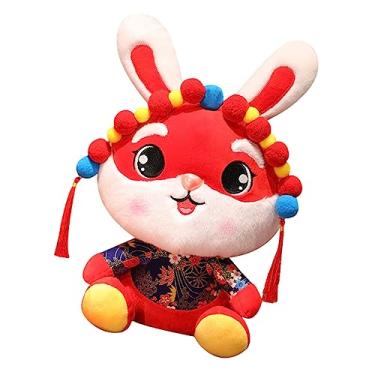 Imagem de Toyvian Boneca de pelúcia do ano do coelho decorações de coelho do ano chinês 2023 coelhinho de pelúcia brinquedo de pelúcia decoração material de ano brinquedo de boneca animal