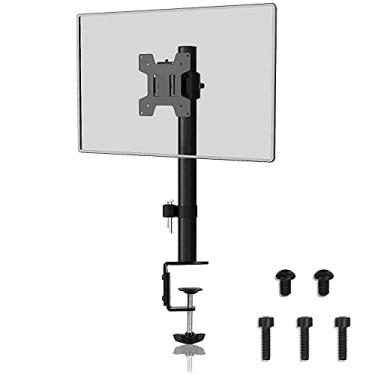 Imagem de Suptek Suporte de monitor VESA para monitor único, suporte de mesa para telas de 13 a 27 polegadas de até 10 kg, suporte vertical único ajustável com rotação giratória de inclinação, VESA 75 x 75 mm/100 x 100 mm