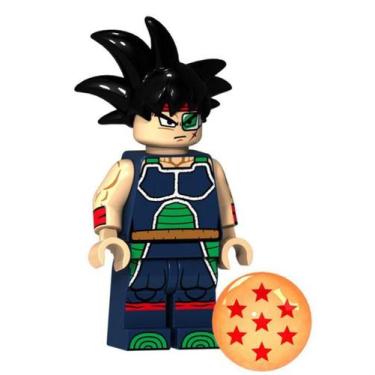 Boneco Bloco Montar Goku Instinto Superior Dragão Ball