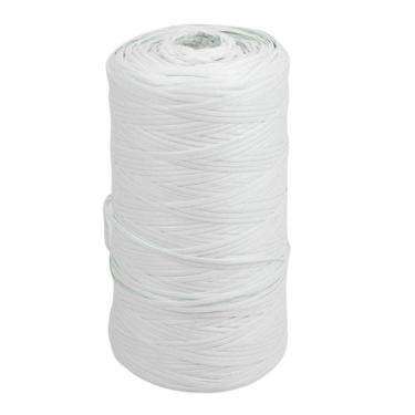 Imagem de Fitilho Amarrilho Plástico Chicote Branco Rolo 1kg