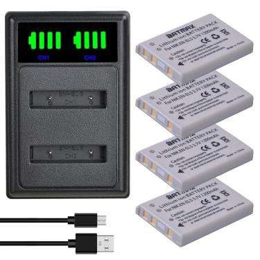 Imagem de Batmax EN-EL5 EN EL5 ENEL5 bateria  LED carregador duplo para NIKON Coolpix P530 P520 P510 P100
