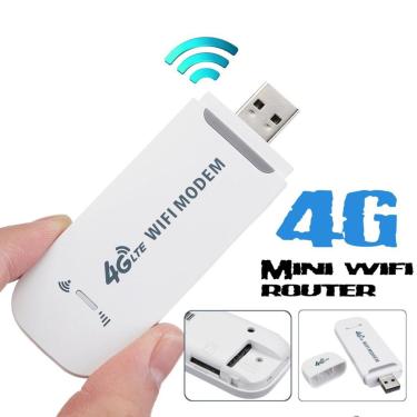Imagem de Portátil 4G LTE Carro Router Wi-Fi  Hotspot  100Mbps  Dongle USB Sem Fio  Modem de Banda Larga