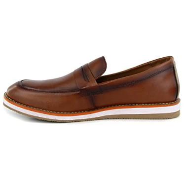 Imagem de Sapato Masculino Social Esporte Polo City Griffe 171 caram Cor:Marrom;Tamanho:44;Genero:Homem