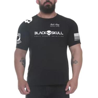 Imagem de Camiseta Black Skull Dry Fit Soldado Bope Preta - Caveira Preta