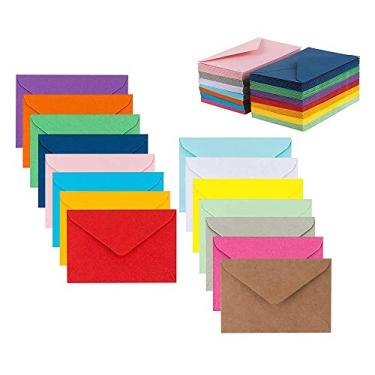 Imagem de Envelopes coloridos 12,7 cm x 17,7 cm, cores sortidas, pacote com 105 envelopes para convites, aniversário, formatura, chá de bebê, cartão de felicitações