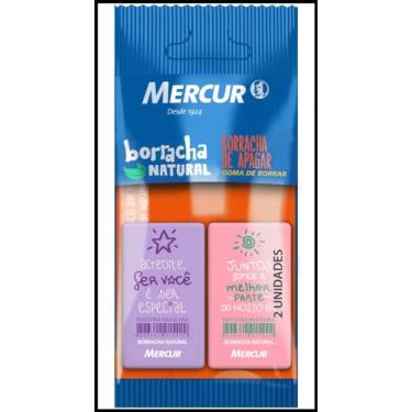 Imagem de Borracha Colorida Pull Pack Retang 1Lilas/1Rosa Bl Com 02 110647