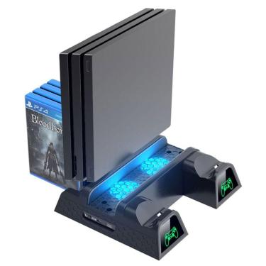 Imagem de PS4 PS4 Slim PS4 Pro Rack de Resfriamento de Carregador Duplo