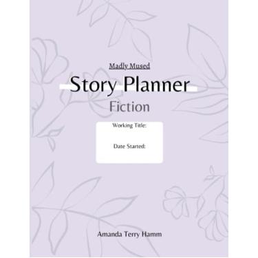 Imagem de Madly Mused Story Planner: Livro de exercícios de planejador de histórias de ficção - lavanda