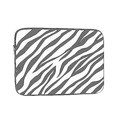 Imagem de Capa para laptop portátil de 13 polegadas com estampa de zebra preta e branca compatível com MacBook Air, capa para notebook para homens e mulheres, estudantes universitários