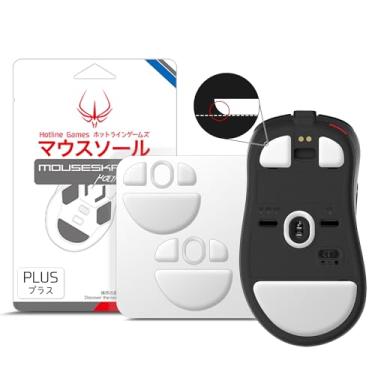 Imagem de HOTLINEGAMES 3.0 Plus Mouse Skates Pés compatíveis com Zowie EC-CW Series Gaming Mouse, Universal Qualquer Mousepad, Bordas Curvas Arredondadas, Deslizamento Super Suave, PTFE Puro, Atualização de Pés