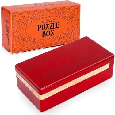 Imagem de Blovec Puzzle Box Magic Box Wooden Special Mechanism Box for Secret Gift