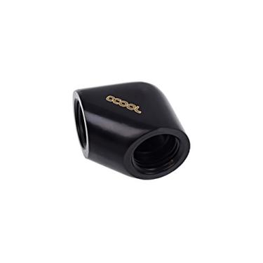 Imagem de Alphacool 17258 Eiszapfen L-Connector G1/4 Rosca Interna para Rosca Interna G1/4 - Encaixes de Refrigeração de Água Preto Profundo